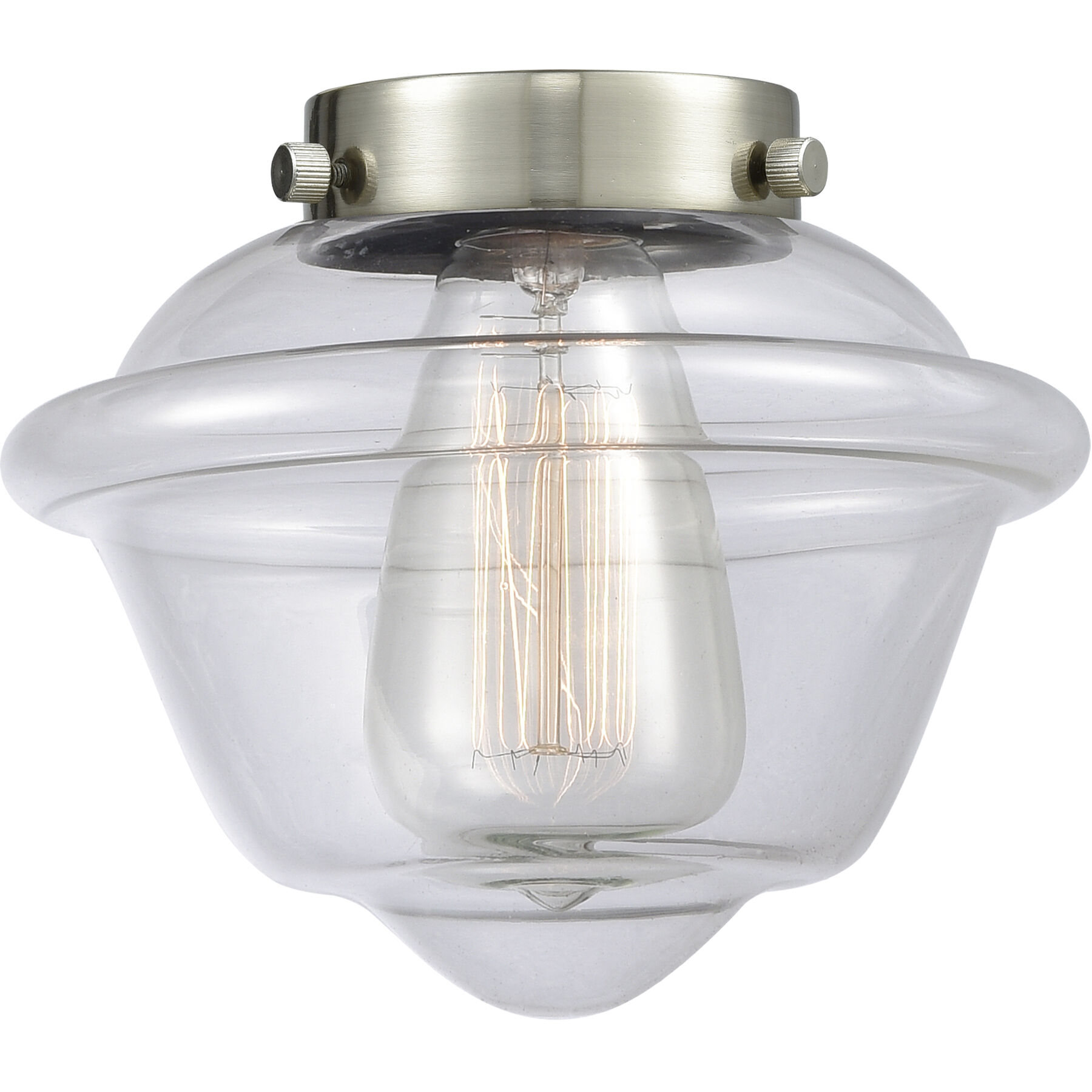 Nouveau Oxford 1 Light 7.5 inch Black Antique Brass Mini Pendant Ceiling Light in Incandescent, Clear, Nouveau